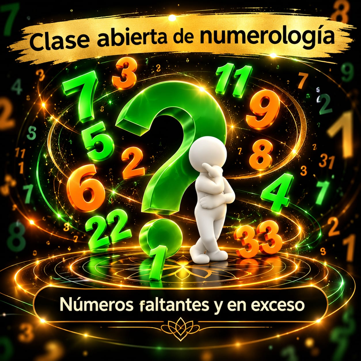 Clase abierta de numerología - Números faltantes y en exceso